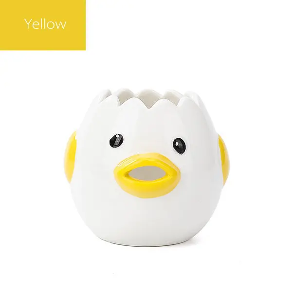 

Cute Chicken Ceramic egg White Separator Creative Egg Separator Egg Yolk Protein Separator Filter Baking Tools healthy Egg Tools