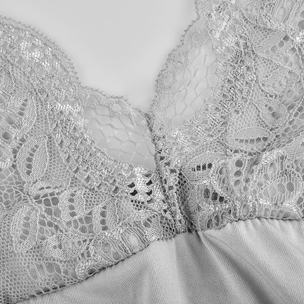 

Sexy Women Lace Nightdress Strap Deep Lingerie Sexy Ladies Sleepwear Dress Nightie Gown Erotic Backless Lingerie Womens D35