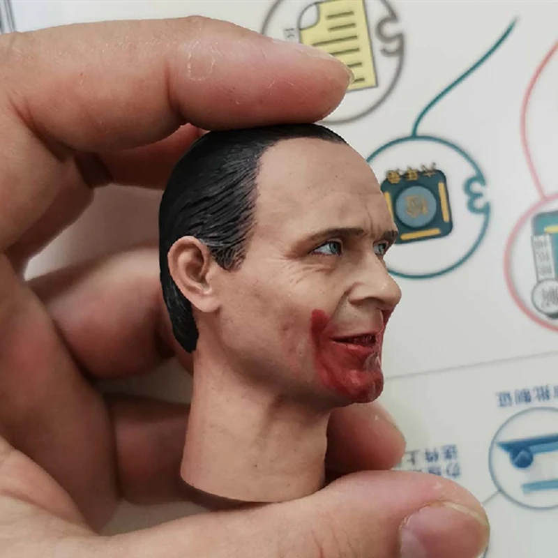 Голова в масштабе 1/6 Ганнибал тишина ягнят Энтони Хопкинс голова для экшн-фигурки