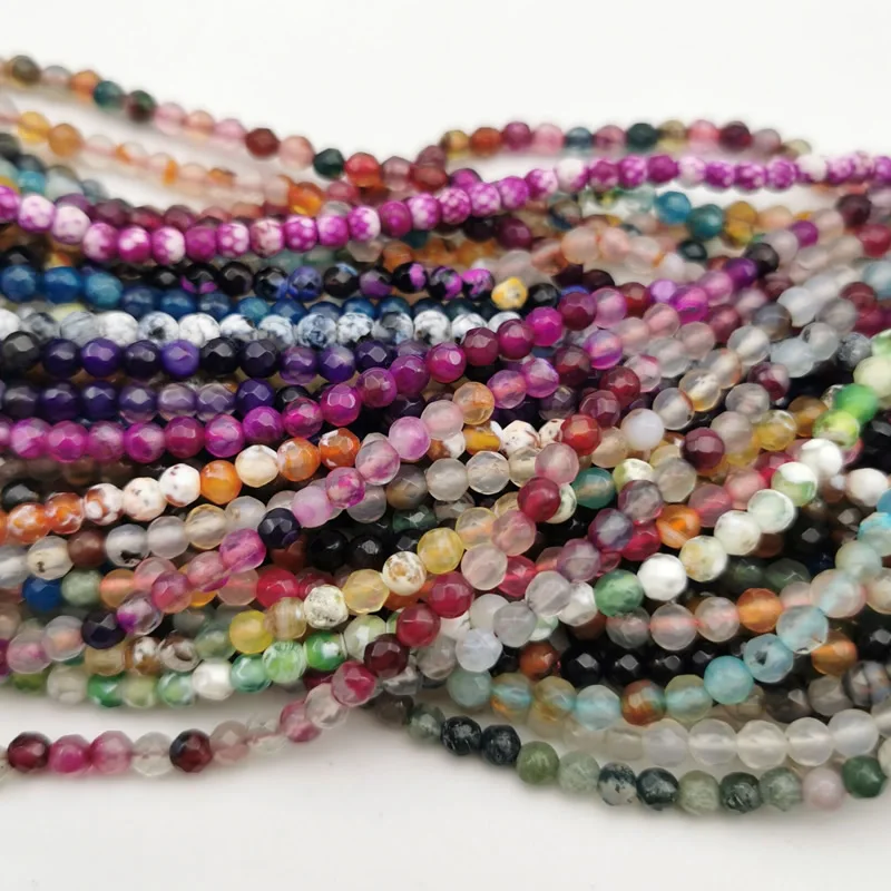 Оптовая продажа огранка лица 4 мм фиолетовые красные желтые черные разноцветные