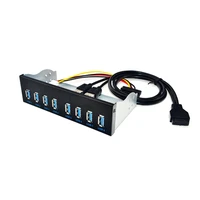 hot ad 19 pin to 8 port usb 3 0 hub 5 25 inch cd rom drive bay cd rom front panel for computer case