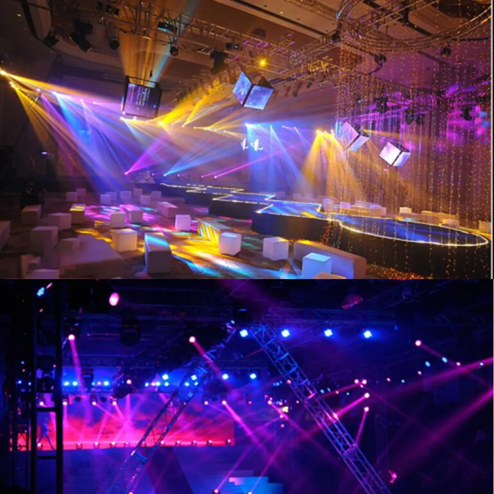 Миниатюрный светодиодный прожектор 120 Вт луч + пятно 8 вращающихся призм