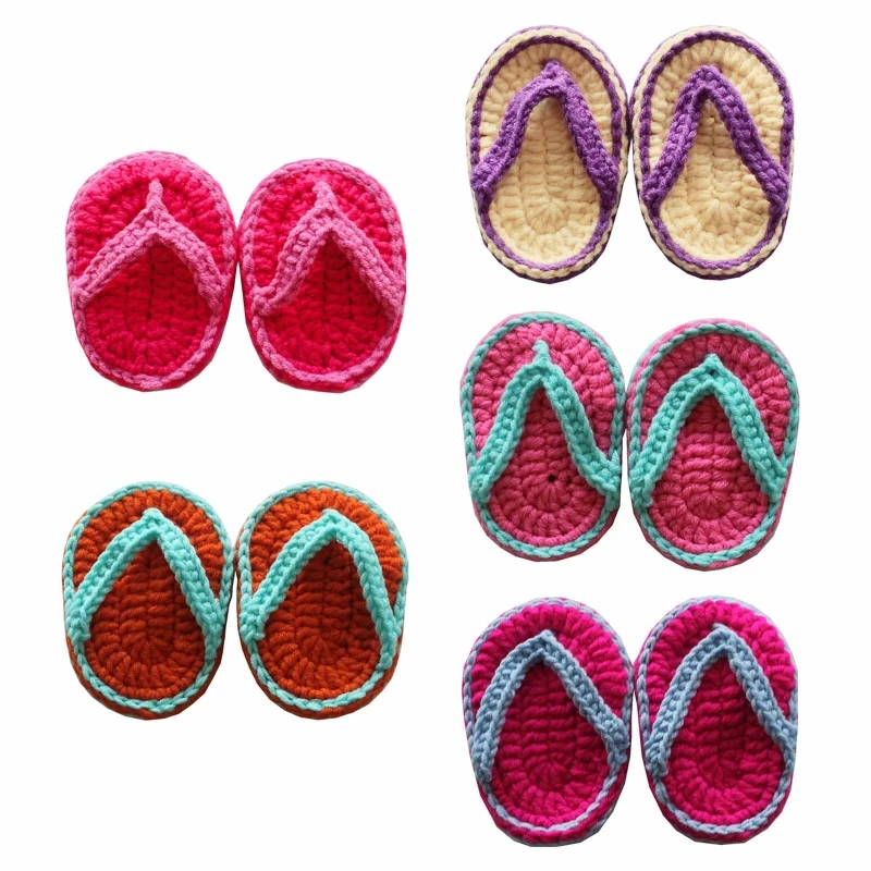 

Y3NF Newborn Photography Props Handmade Crochet Baby Slippers Baby Shooting Assistant Knitting Wool Shoes Photo Shooting Posing