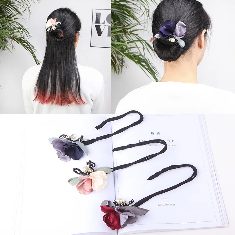 1 шт. женский цветок жемчужный волшебный пучок инструмент сделай сам для женских