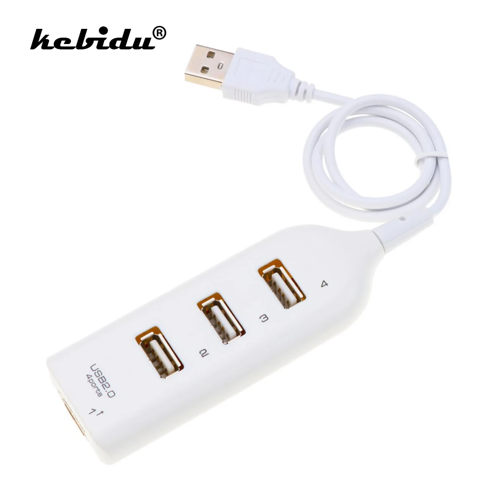 Kebidu USB 2 0 концентратор 4 порта сверхскоростной разветвитель адаптер для ПК