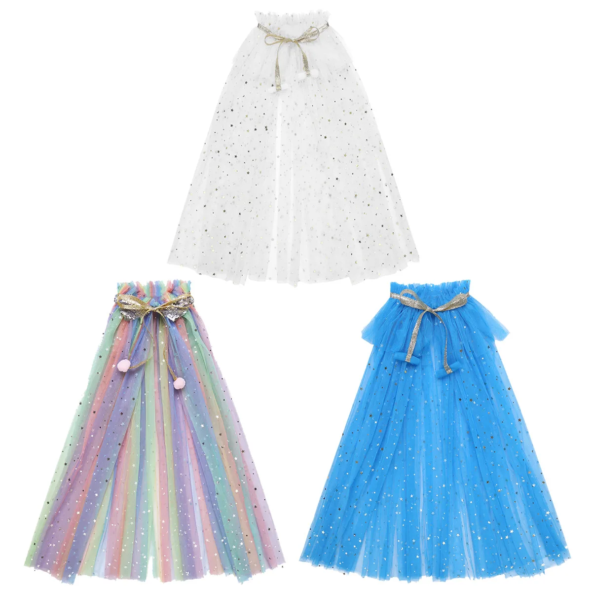 Тюлевый костюм принцессы TiaoBug со сверкающими блестками для девочек Хэллоуина