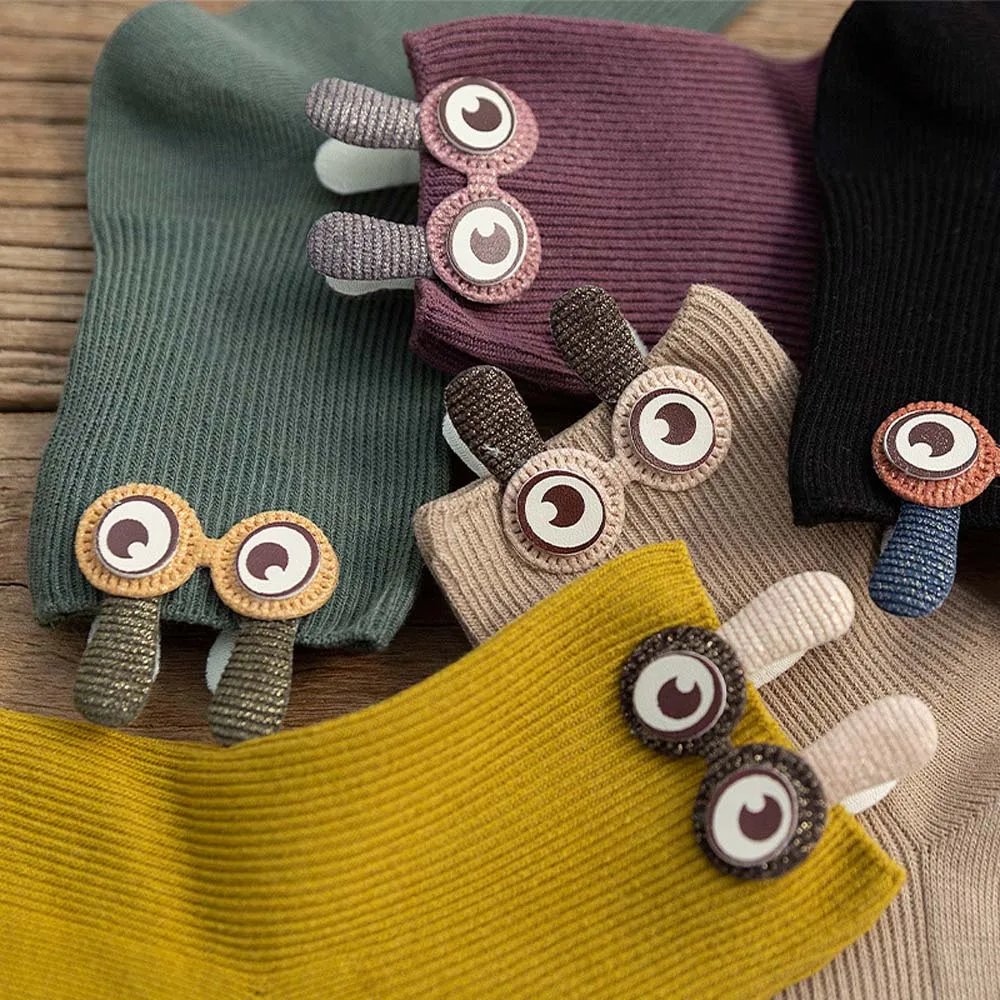 Модные милые женские носки счастливая Мода короткие в стиле Харадзюку с вышивкой