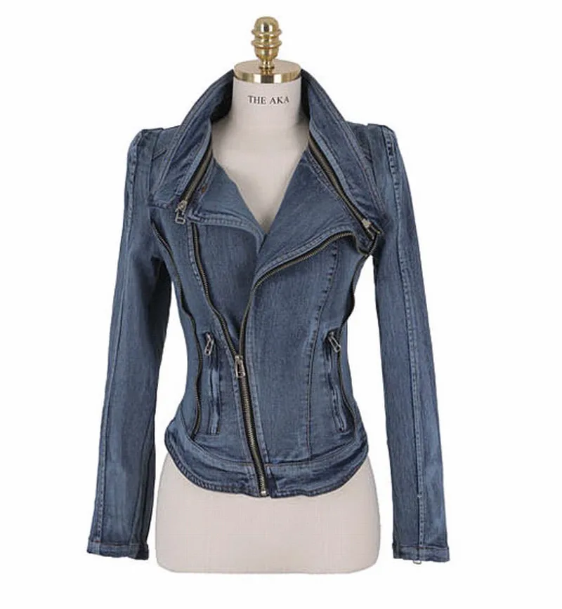 

2020 Spring Autumn Winter New Women's Retro Jacket Cowboy Coat Long Sleeves Denim Jacket BF Hip Hop Jean Coat Streetwear