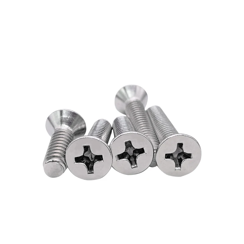 100PCS 4-40 UNC Stainless steel 304 American Standard Countersunk Head Cross Screw Furniture Fastener Bolt Length 3/16-2 | Обустройство