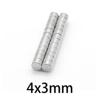 50 500pcs 43mm micro small round crafts magnets n35 neodymium magnetic circular rare earth magnet ndfe round 4x3mm