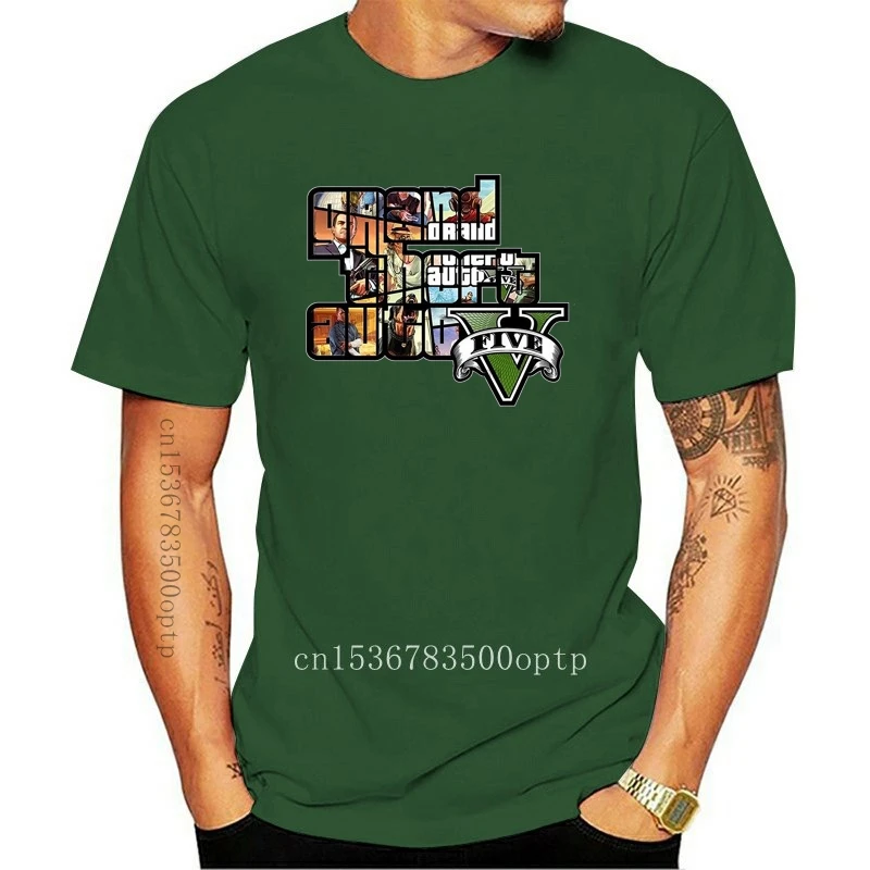 

Men's GTA V Grand Theft Auto Game Logo T Shirt