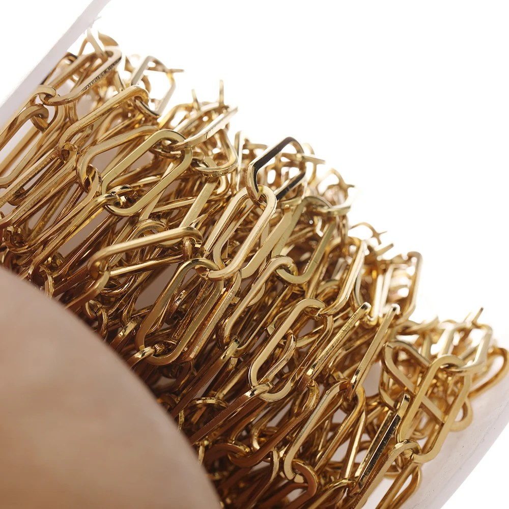 1 метр овальной формы из нержавеющей стали на плоской подошве звено цепи для