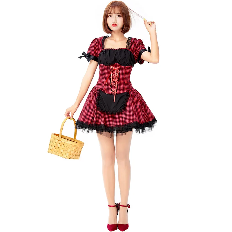 Костюм Феи из маленьких красных сказок для верховой езды с капюшоном Хэллоуина