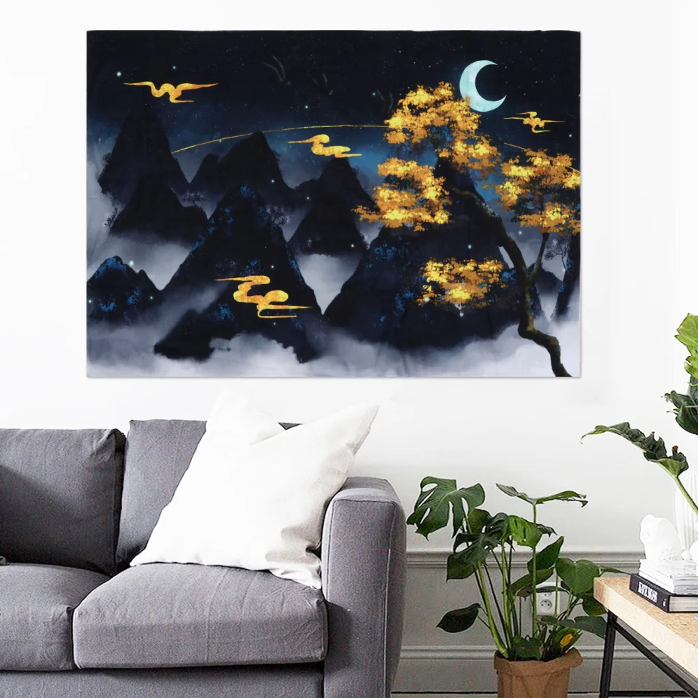 

1pc Home Tapestry Simple Wall Decor Wall Pendant Fashion Hanging Blanket