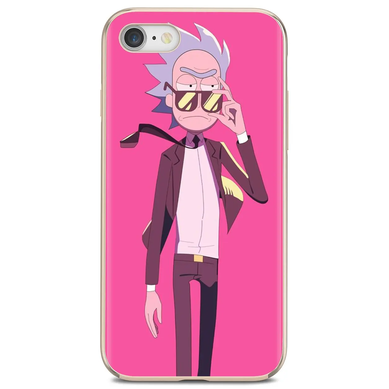 animation rick rainbow silicone phone case for ipod touch for iphone 11 pro 4 4s 5 5s se 5c 6 6s 7 8 x xr xs plus max free global shipping
