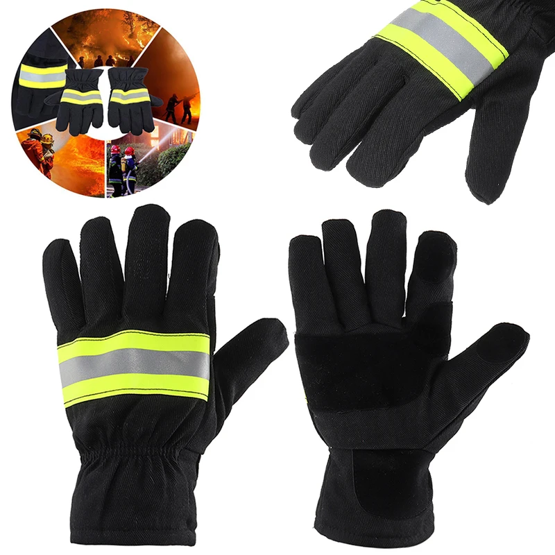 

1 Pair Heat Insulation Fire Proof Gloves Protection Supplies For Welding And Cold Weather Firefighting Gloves