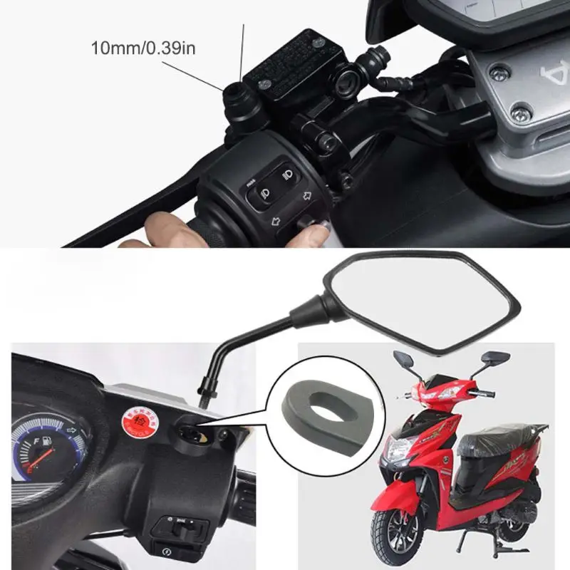

Motorbike Electric Bike Motorcycle Rearview Mirror Extension Mount Bracket Holder for Mobile Phone Tablet Handlebar Mount Stand