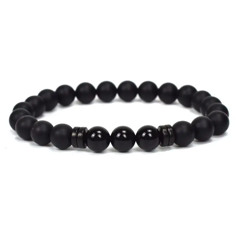3UMeter 8mm Natural Stone Coloured Crown Bead Tibetan Buddha Bracelet Bracelets Men Jewelry gift Drop Shipping | Украшения и