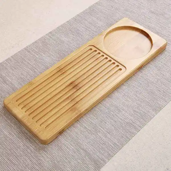 Бамбуковый поднос для чая блюдце кунг-фу чайный чайник горшок хранения столовых