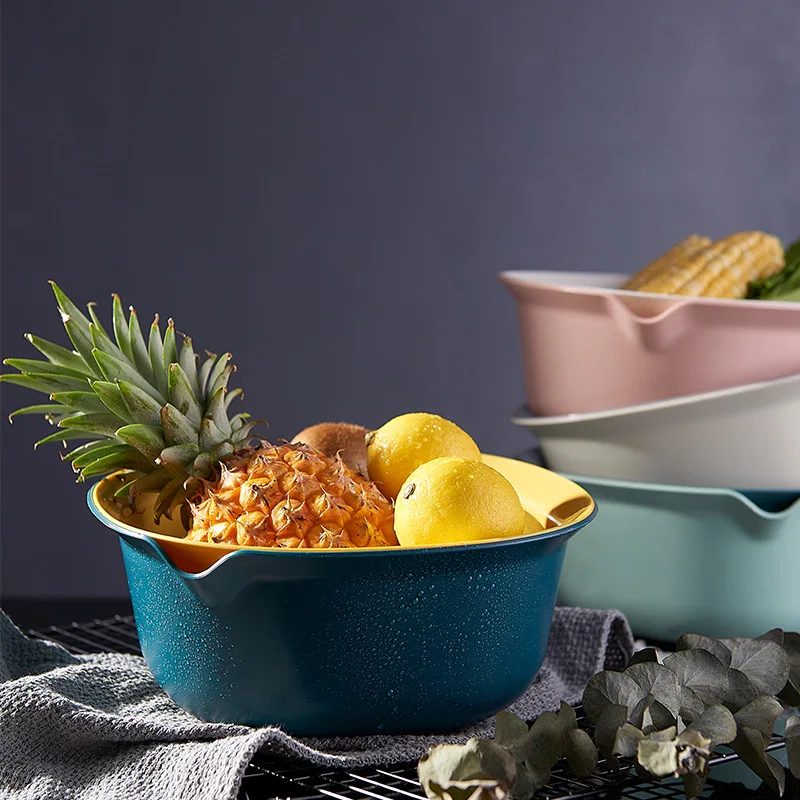 

Контейнер для умывания пластиковый, большой емкости, квадратный, двухслойный, для фруктов, овощей