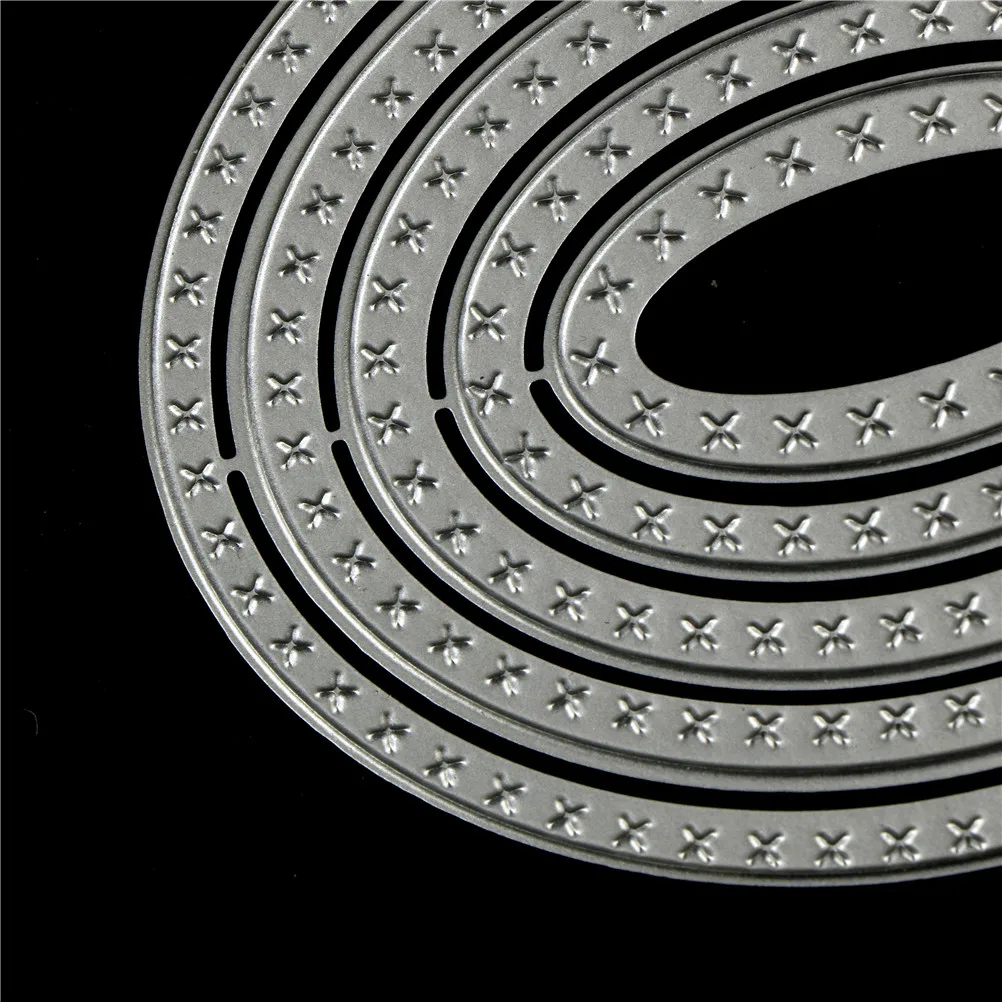 1 шт. Металлические овальные пресс формы кривые рамки открытки ручной работы