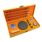 Набор для китайской традиционной каллиграфии, 10 шт., с держателем для кисти для письма, чернильная палочка, печать, чернильная Подушечка Для начинающих влюбленных