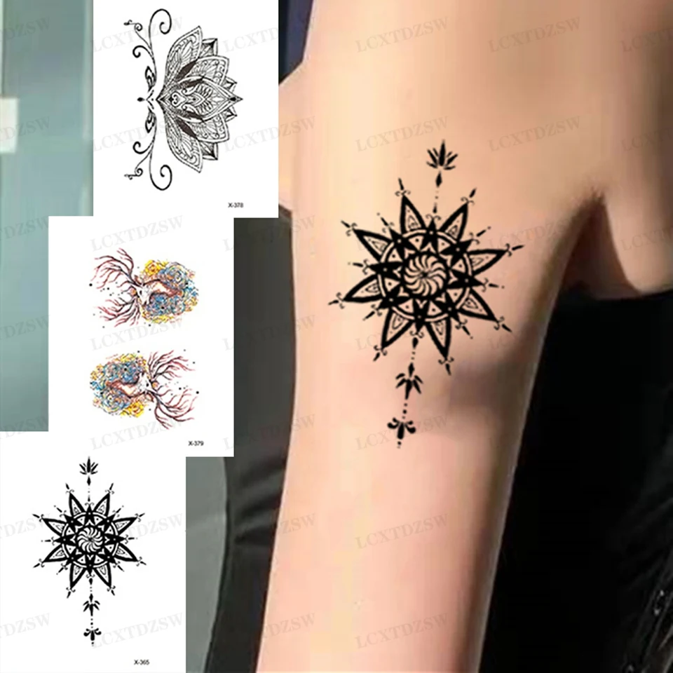 

Temporary Tattoo Stickers For Men And Women, Sexy Fake Tattoos, Durable Waterproof, Body Art, Arms, Legs, 10.5 * 6 CM