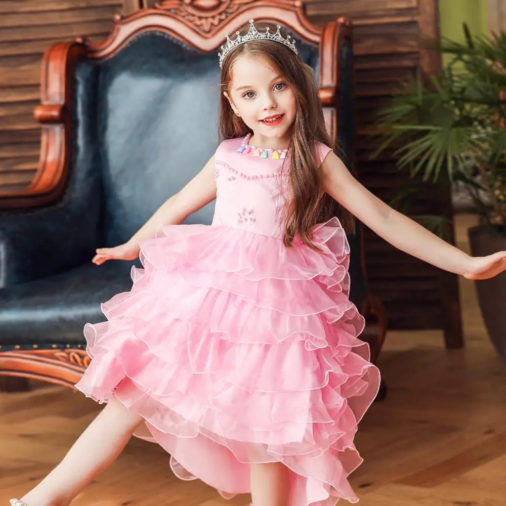 Новинка платье принцессы для девочек праздничная одежда маленьких на день