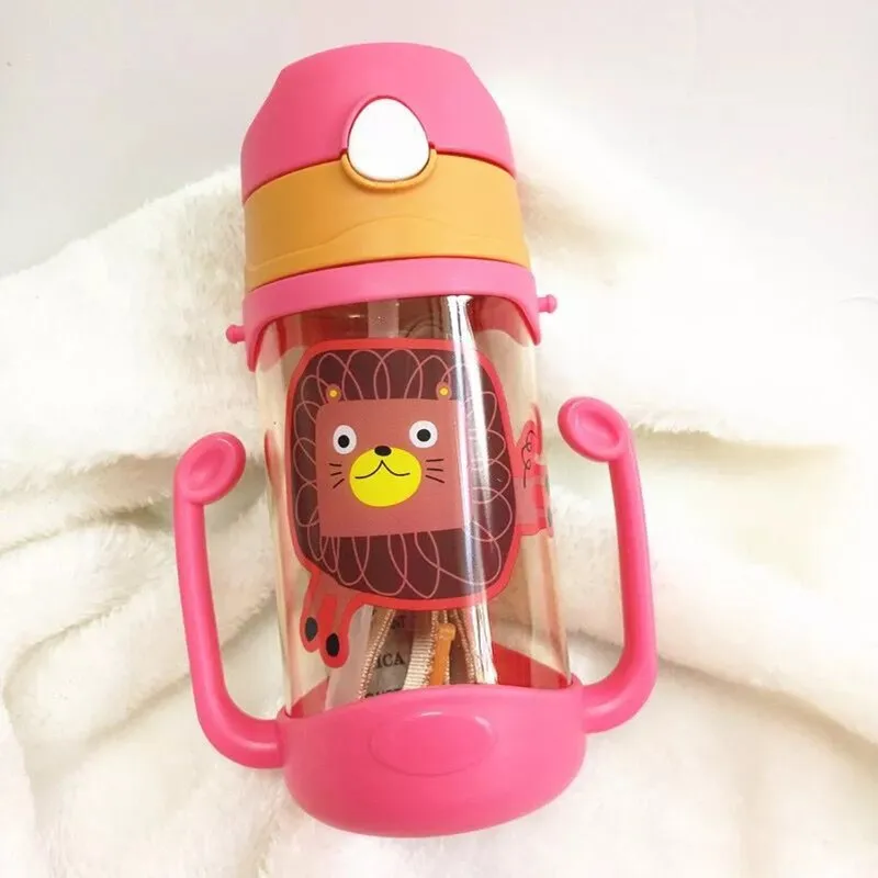 Recommended water cup wholesale children's strap dual-purpose straw pot creative cartoon can not be broken | Мать и ребенок