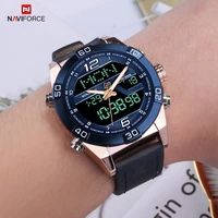 top brand naviforce mens sport automatic watch quartz analog digital wristwatch male waterproof luminous clock relogio masculino