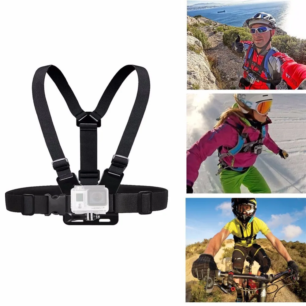 Крепление для спортивной камеры Xiao Mi Yi экшн Gopro Hero 4/3/3 +/2 аксессуаров нагрудный