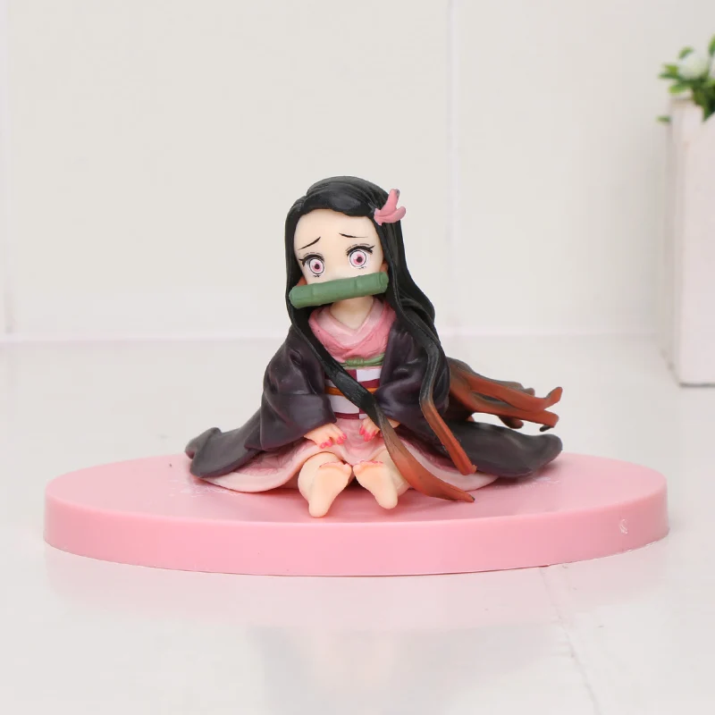 7 without box 16 см Kamado Tanjirou Kamado Nezuko Фигурка Игрушка Аниме демон убийца Kimetsu no Yaiba ПВХ фигурка модель игрушки - Цвет: 7 without box