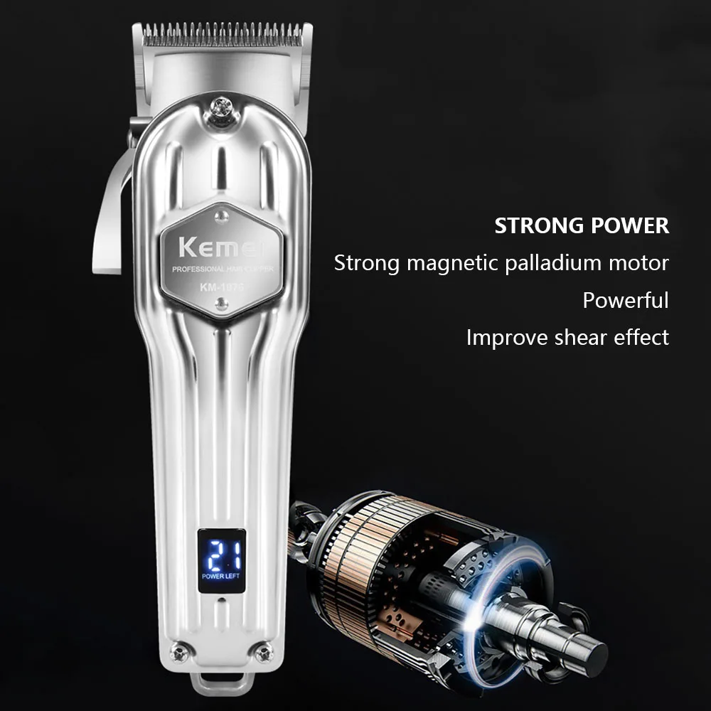 Триммер для волос с ЖК дисплеем беспроводной триммер мужчин машинка стрижки Т