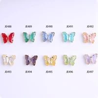 510pcs nail art butterfly decoration 1215mm crystal nail rhinestone for nail decoration 3d butterflies rhinestones jewelry diy