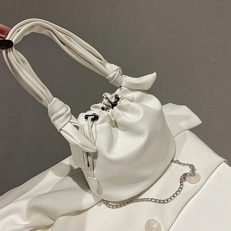 

2020 женская сумка-ведро, маленькая сумка через плечо с цепочкой