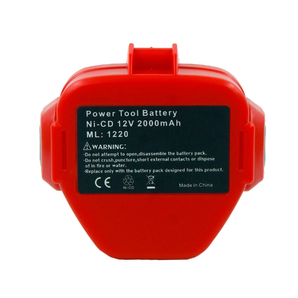 

12V NI-CD 2000MAH 2.0A Replacement Bateria for Makita Power Tool Cordless Battery PA12 1220 1222 1235 1233S 1233SB 1235A 6271D