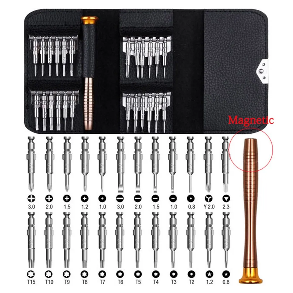 

25 In 1 Torx Präzision Schraubendreher-bit Gesetzt Hand Werkzeuge Schraube Fahrer Kit Schraubendreher-set Für Xiaomi Handys Repa