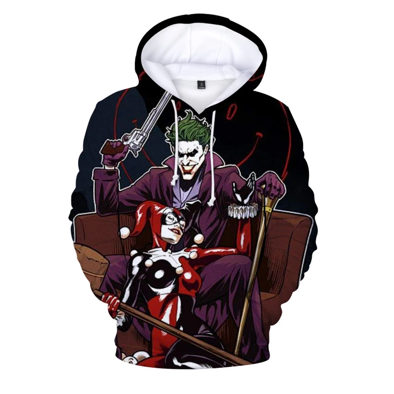 

Joker 3D Men Hoodies 2021 New Autumn Winter Casual Hoodie Women Hip Pop Streetwear Harajuku Sweatshirt Joker Men's Clothing