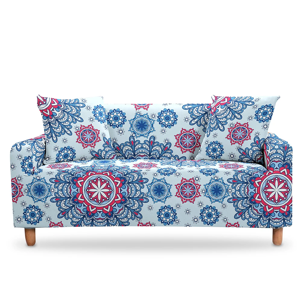 Эластичные Чехлы Мандала для дивана растягивающийся богемный чехол против пыли