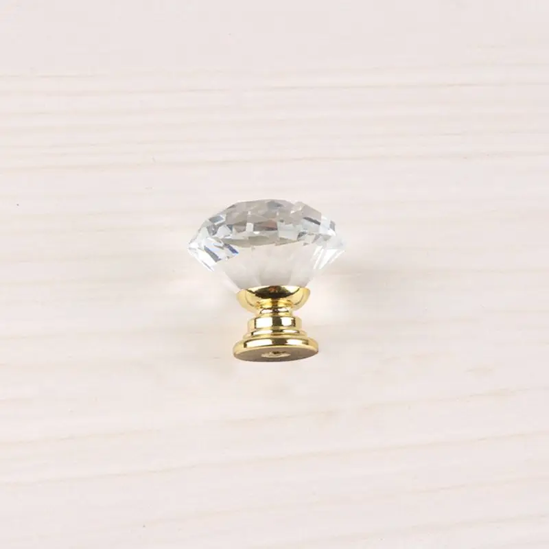 Прозрачные стеклянные дверные ручки 30 мм ручка для шкафа выдвижная ящика