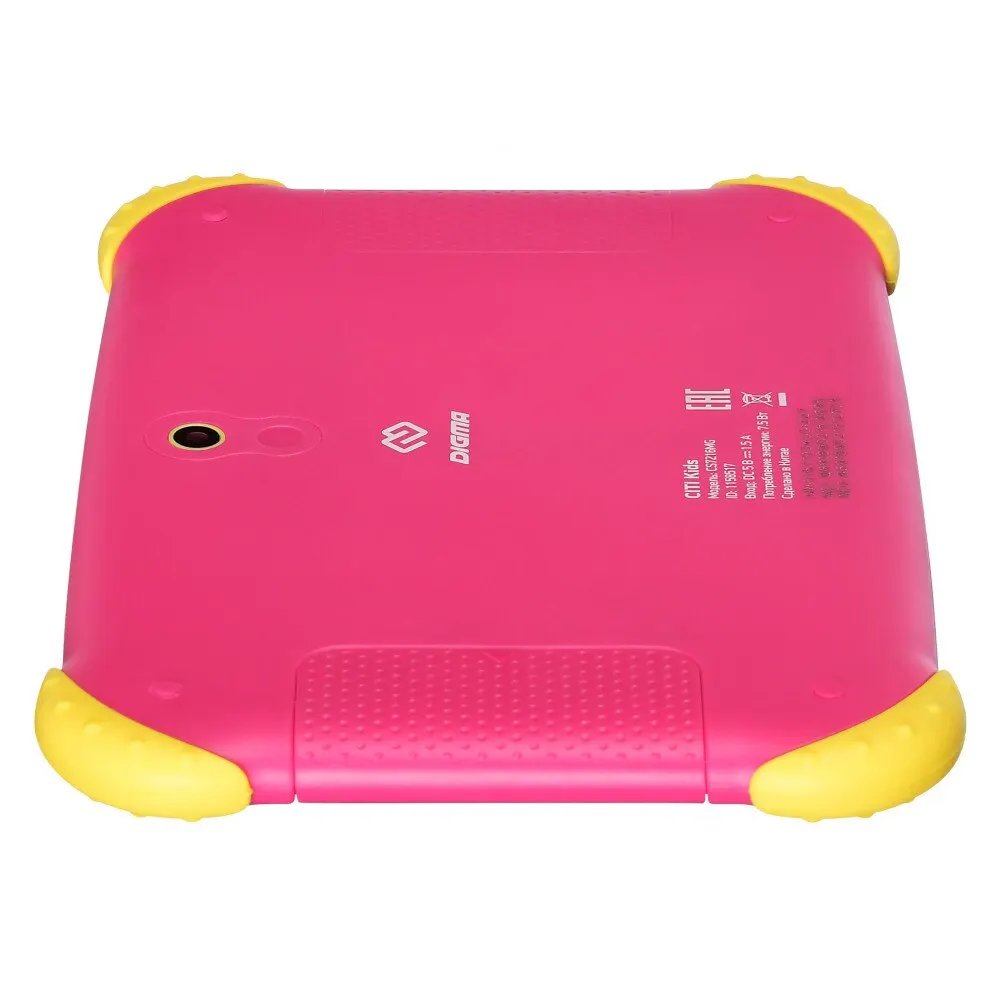 Планшет Digma CITI Kids 1158517 / 2Гб 32Гб 7 "IPS 1024x600 3G WiFi BT Android 9.0 microSDHC 64Гб 2800мАч CS7216MG розовый Планшеты Компьютер.