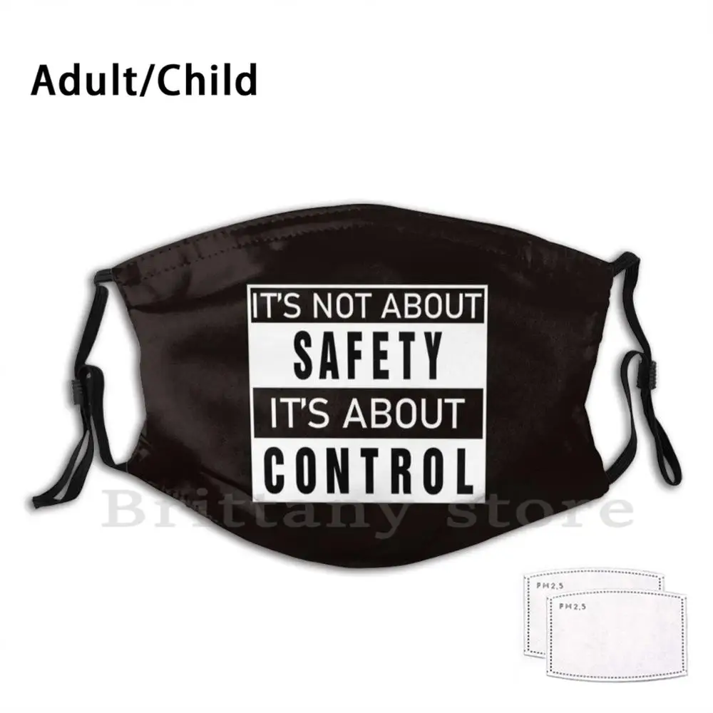 Многоразовая маска для лица Pm2.5 с забавным принтом это не безопасность |