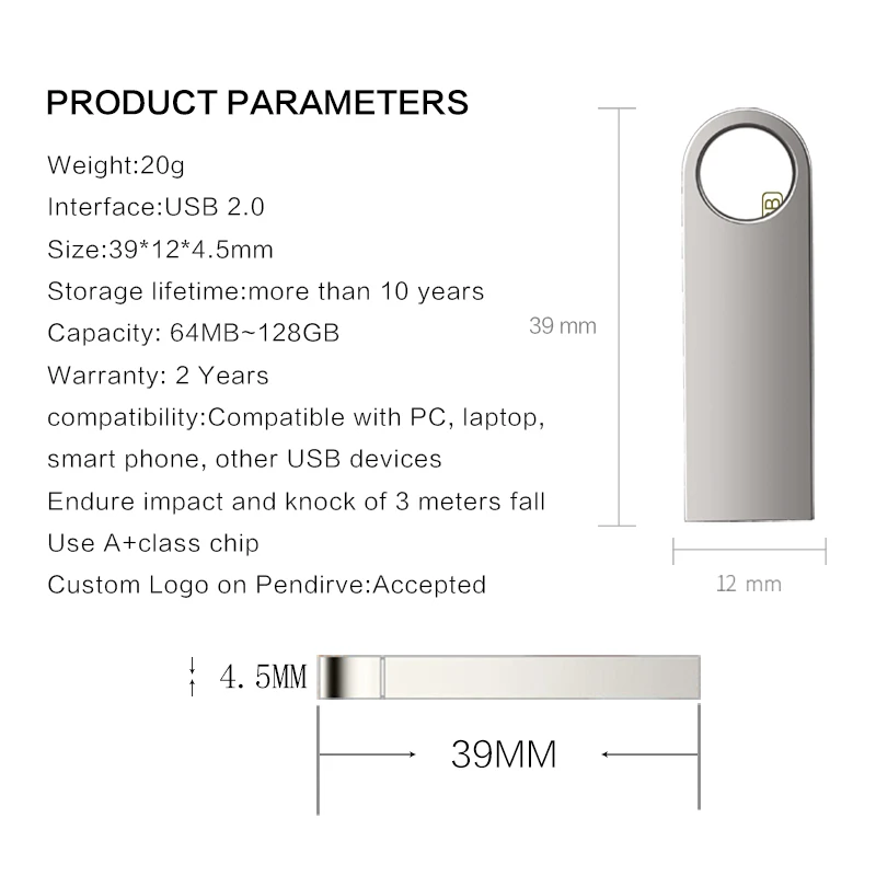 USB флеш накопитель с бесплатным логотипом на заказ 10 шт. 4 ГБ 8 2 0 высокоскоростной