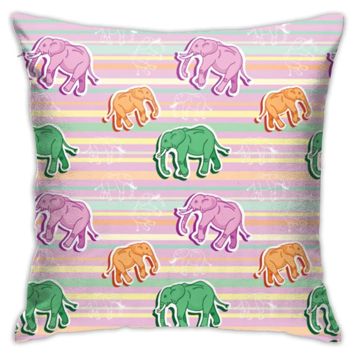 

Декоративная подушка в виде слона с милым рисунком