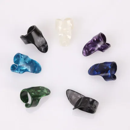 1PC Radadom Color 1 шт. палец для большого пальца гитарный медиатор для акустического электрического гитарра случайный цвет - Цвет: 1PC Radadom Color