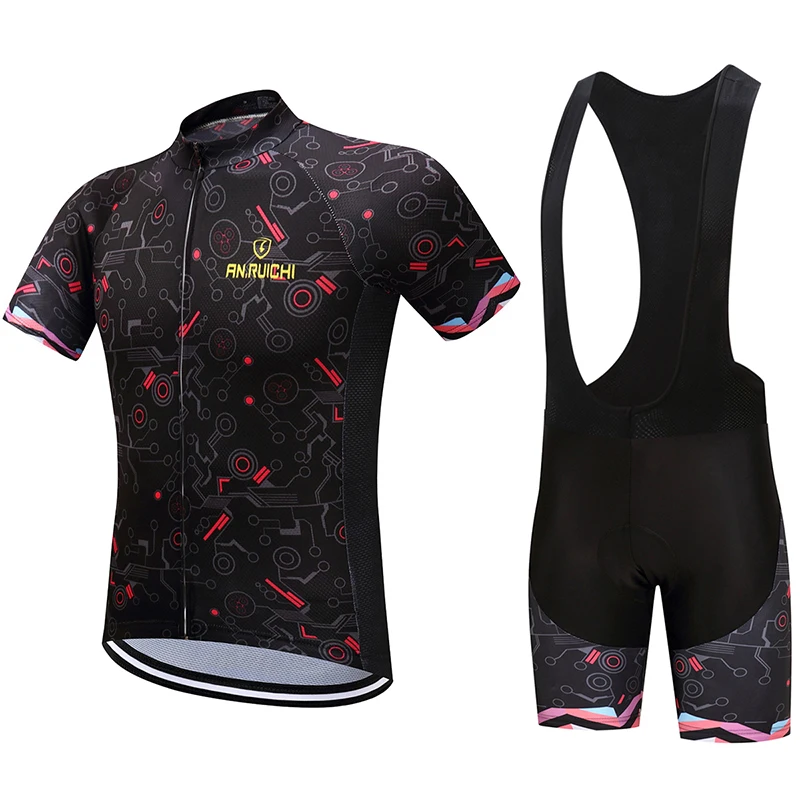 Комплекты для велоспорта унисекс короткий спортивный трикотаж с 3D подушкой и