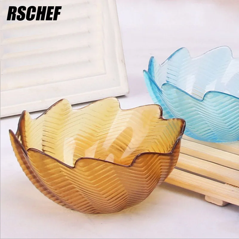 Красочная и красивая минималистская кухонная стеклянная миска для риса на