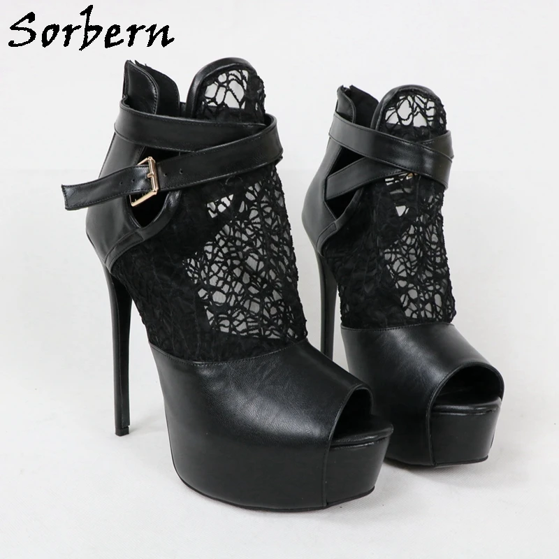 Женские туфли лодочки с открытым носком на высоком каблуке и платформе|heel shoes for
