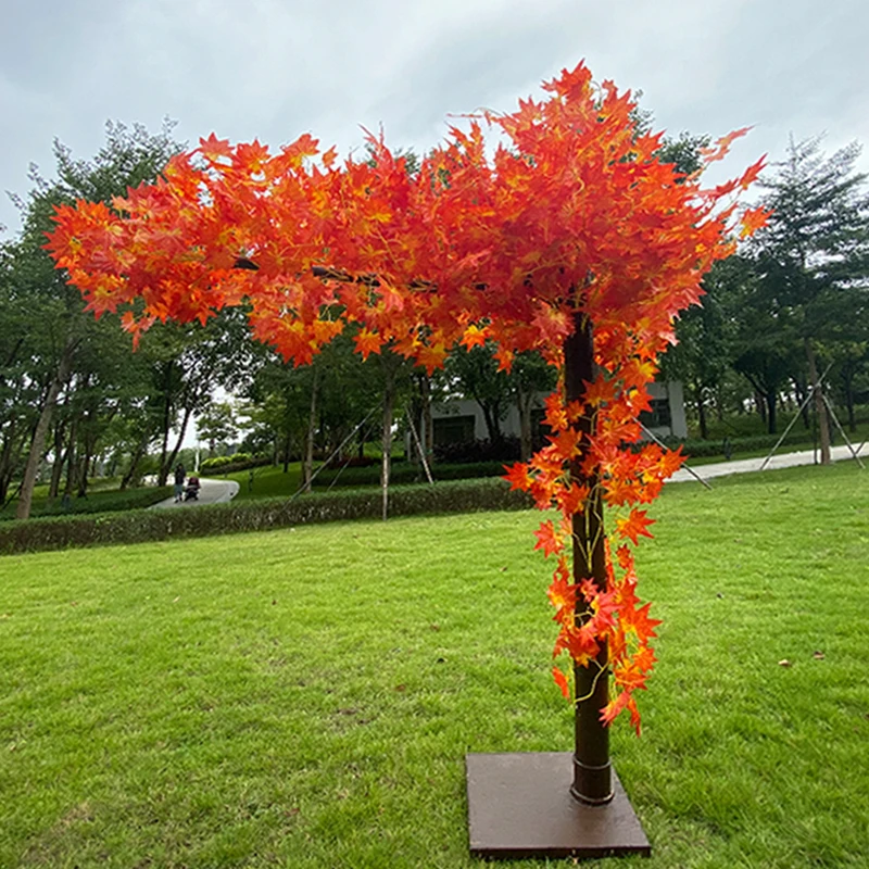 Cereza Artificial &aacute;rbol planta de simulaci&oacute;n de la fiesta de la boda decoraci&oacute;n del Festival falso melocotonero Hotel etapa decoraci&oacute;n del jard&iacute;n al aire libre-5
