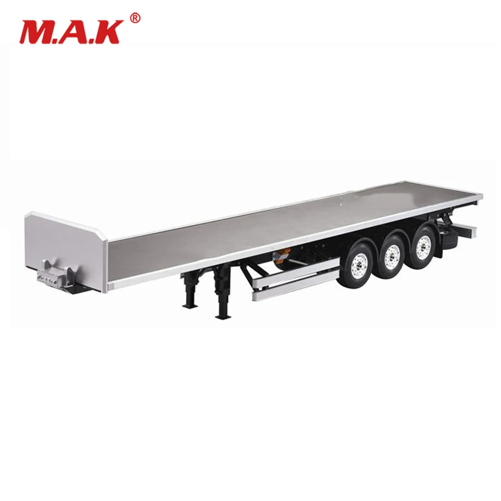 

Collectible 1/14 RC Tractor Truck Three-axle Flatbed Trailer Truck Trailer Carriage for trailer truck head Similar Tamiya